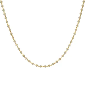 22K Yellow & White Gold Olivia Chain