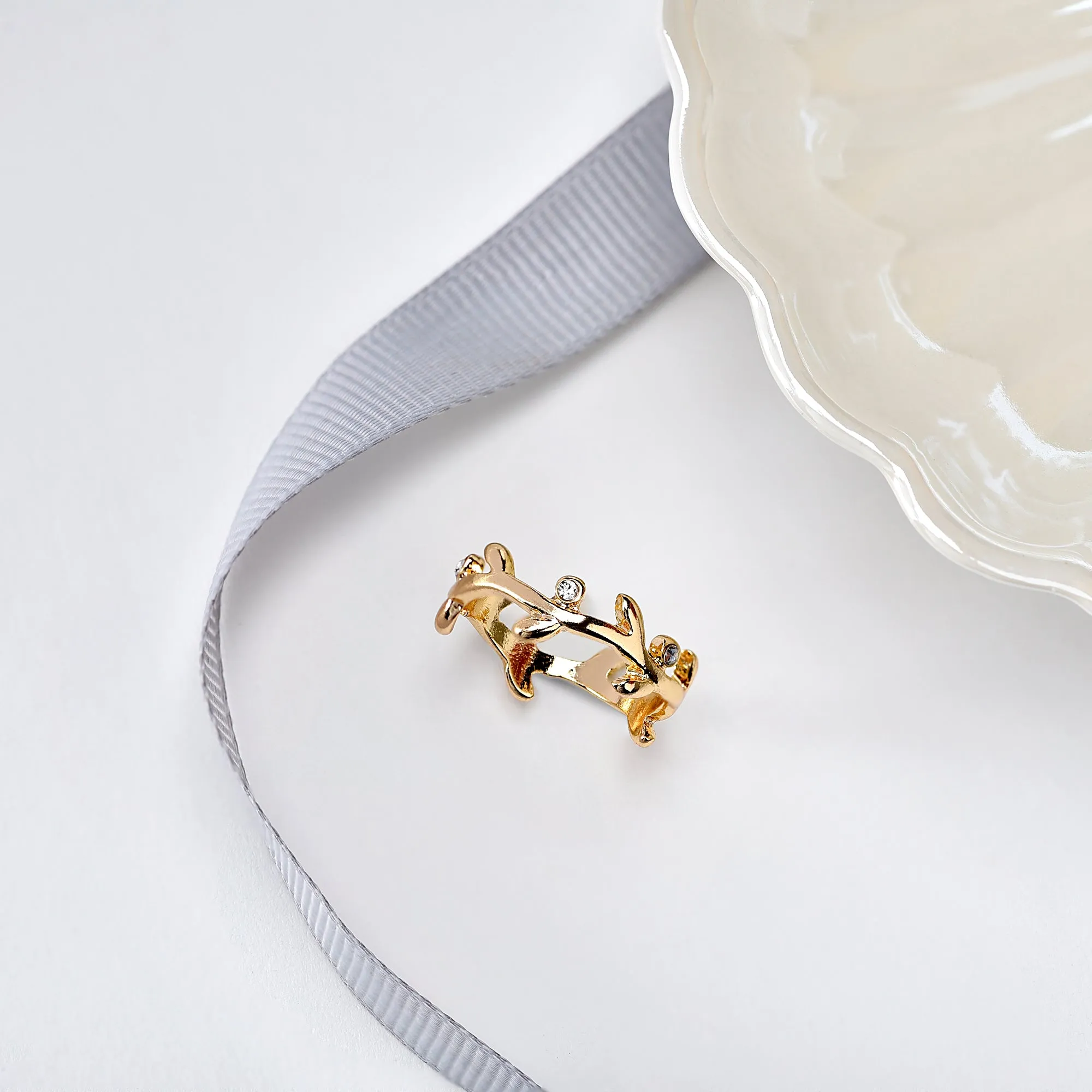 Accessorize London Vine Wrap Ring