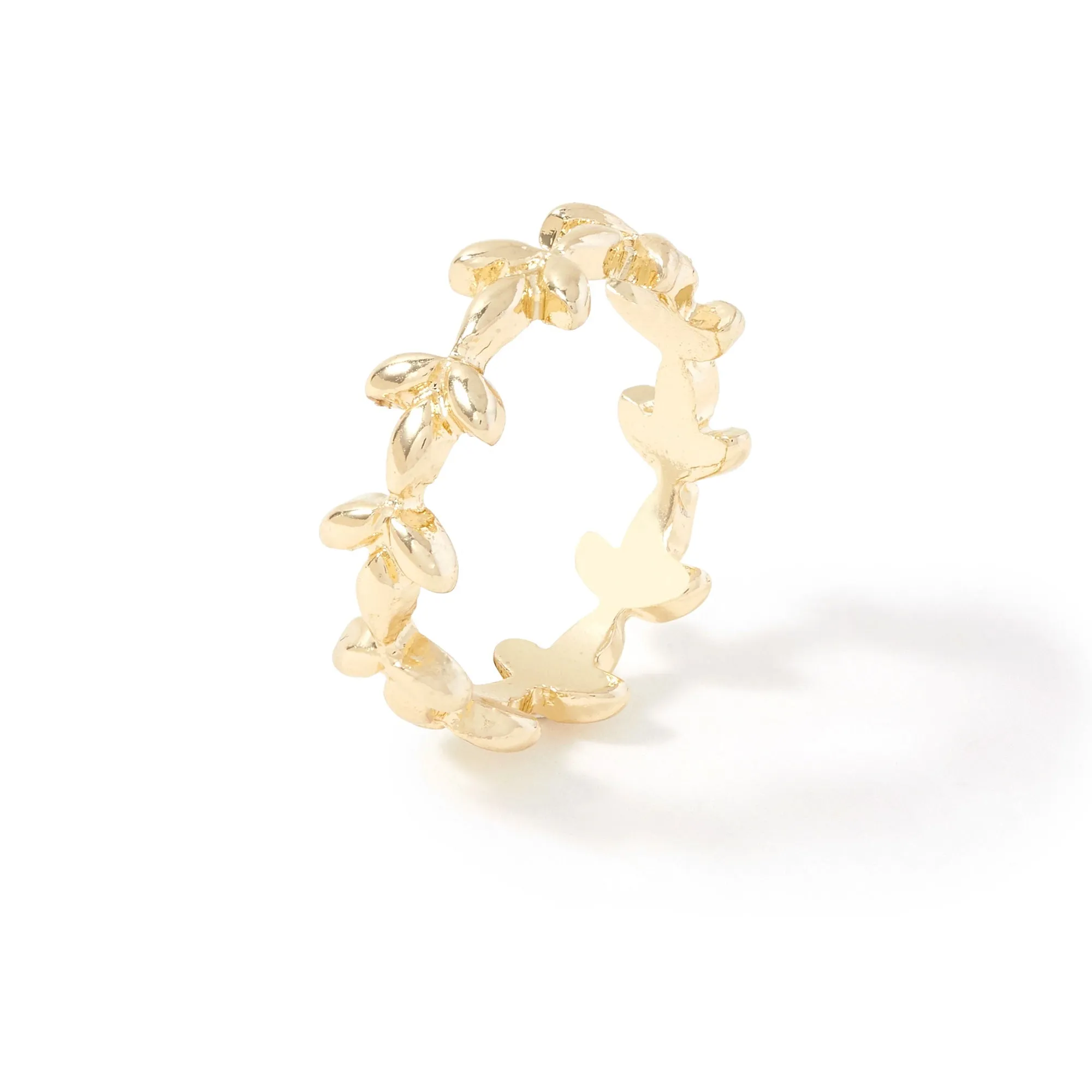Accessorize London Women's Gold Vine Ring-Large