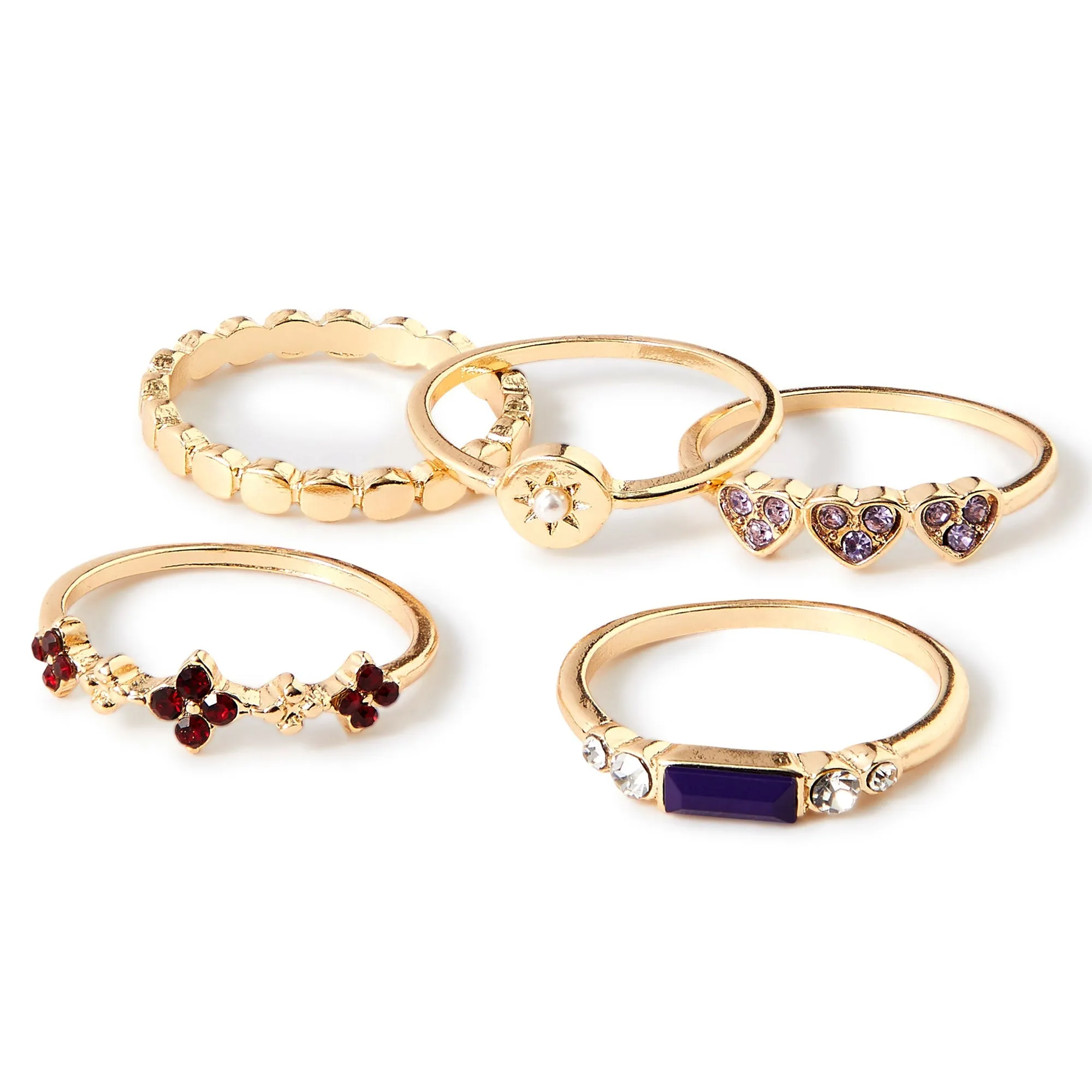 Amber Pack of 5 Ring Pack-Small
