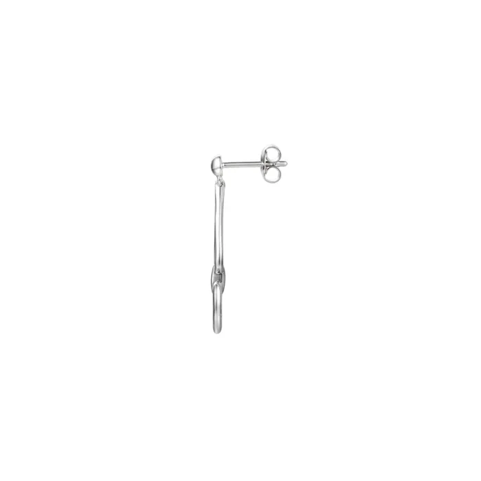 Amore Argento Sterling Silver Teardrop & Heart Fancy Drop Earrings