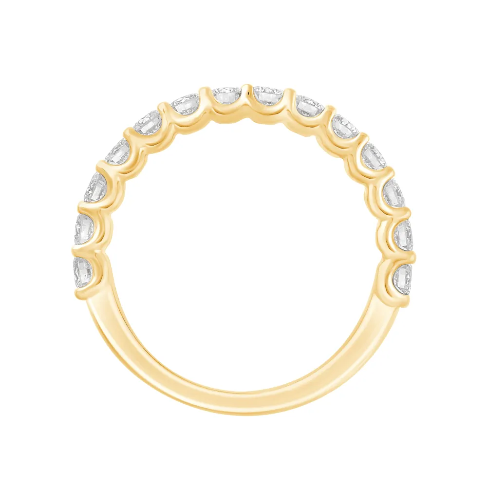 Anniversary Ring with 0.85ct of Laboratory Grown Diamonds in 9ct Yellow Gold