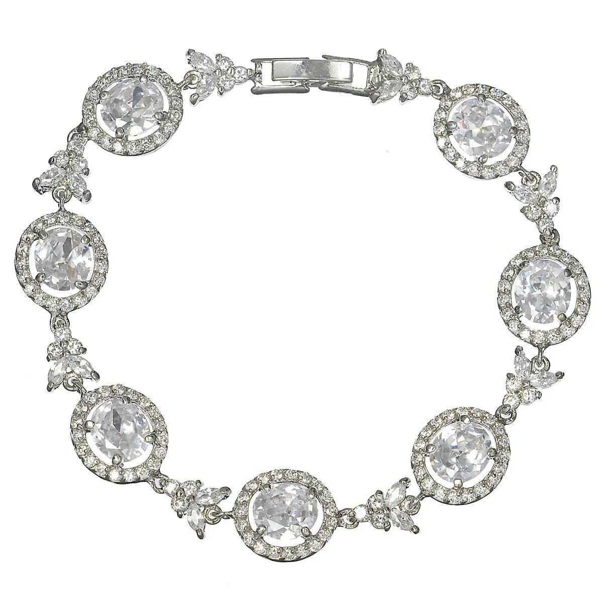 Ansley Cubic Zirconia Bridal Bracelet