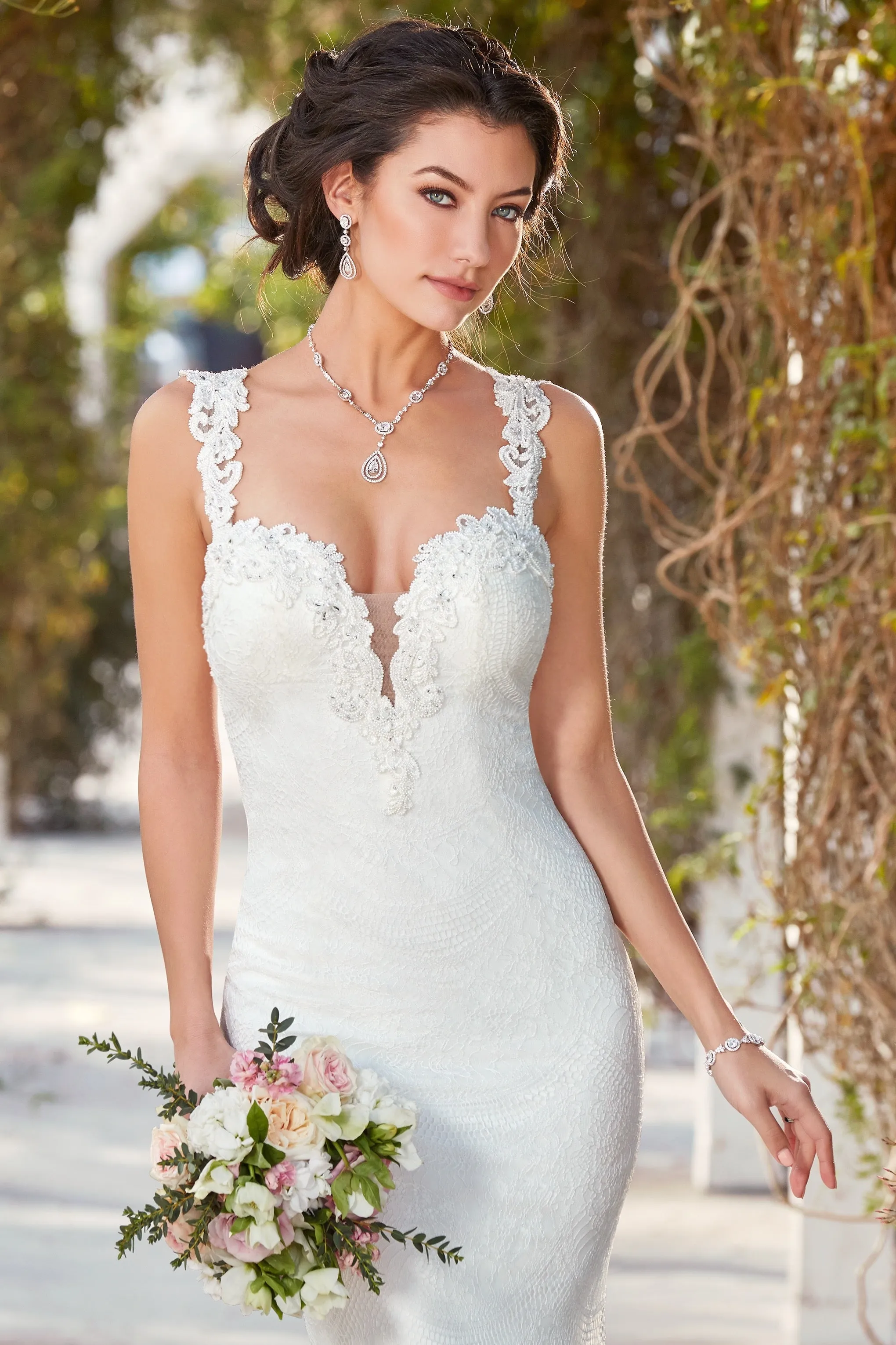 Ansley Cubic Zirconia Bridal Bracelet