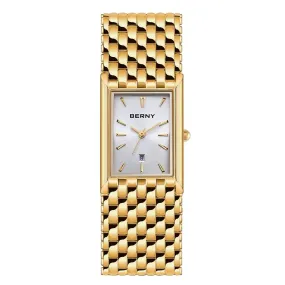 BERNY Women's Fine Fashion Premium Quality Luxury Style Gold & Silver Bracelet Watch