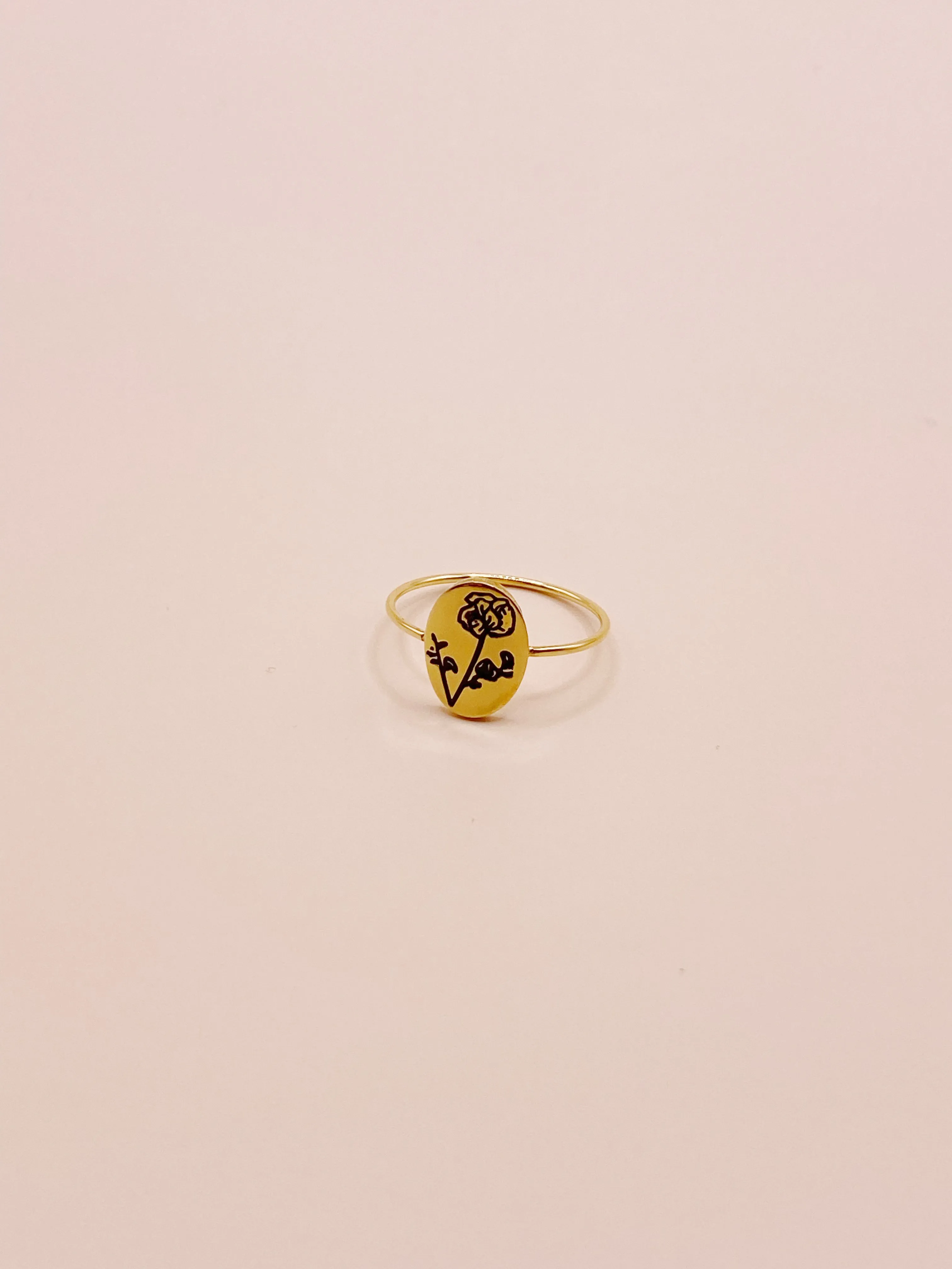 Birth Flower Rings