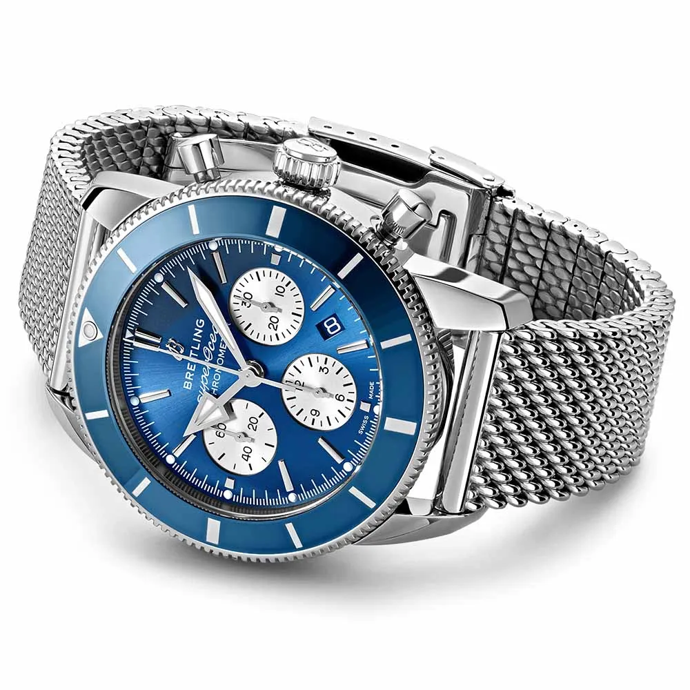 Breitling Superocean Heritage B01 Chronograph 44mm Blue Dial Automatic Gents Watch AB0162161C1A1