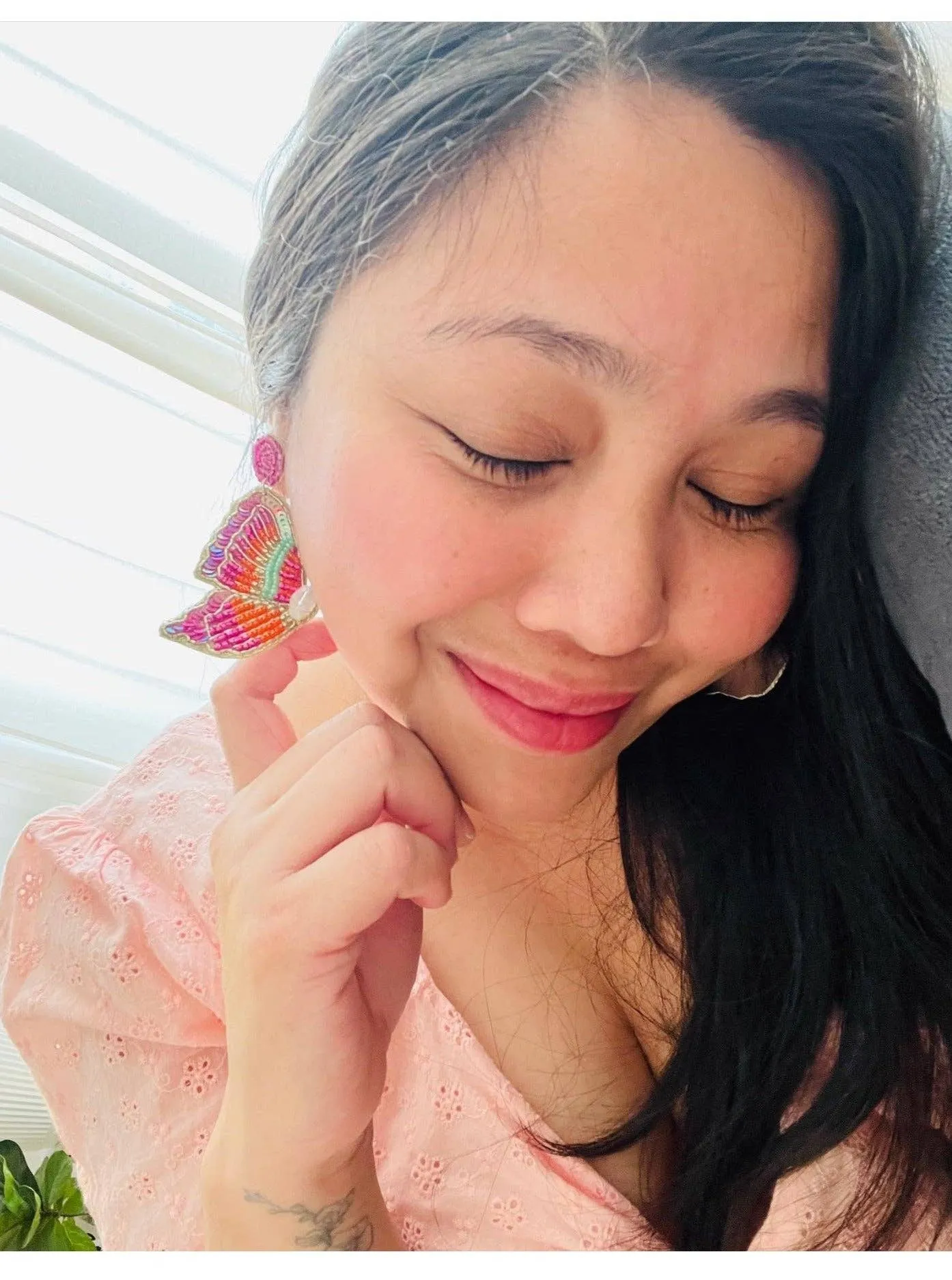 Butterfly Sequin Earrings