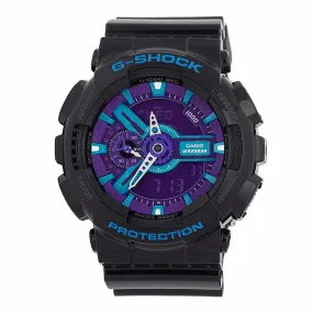 Casio G-Shock Black GA110HC-1A Purple Dial