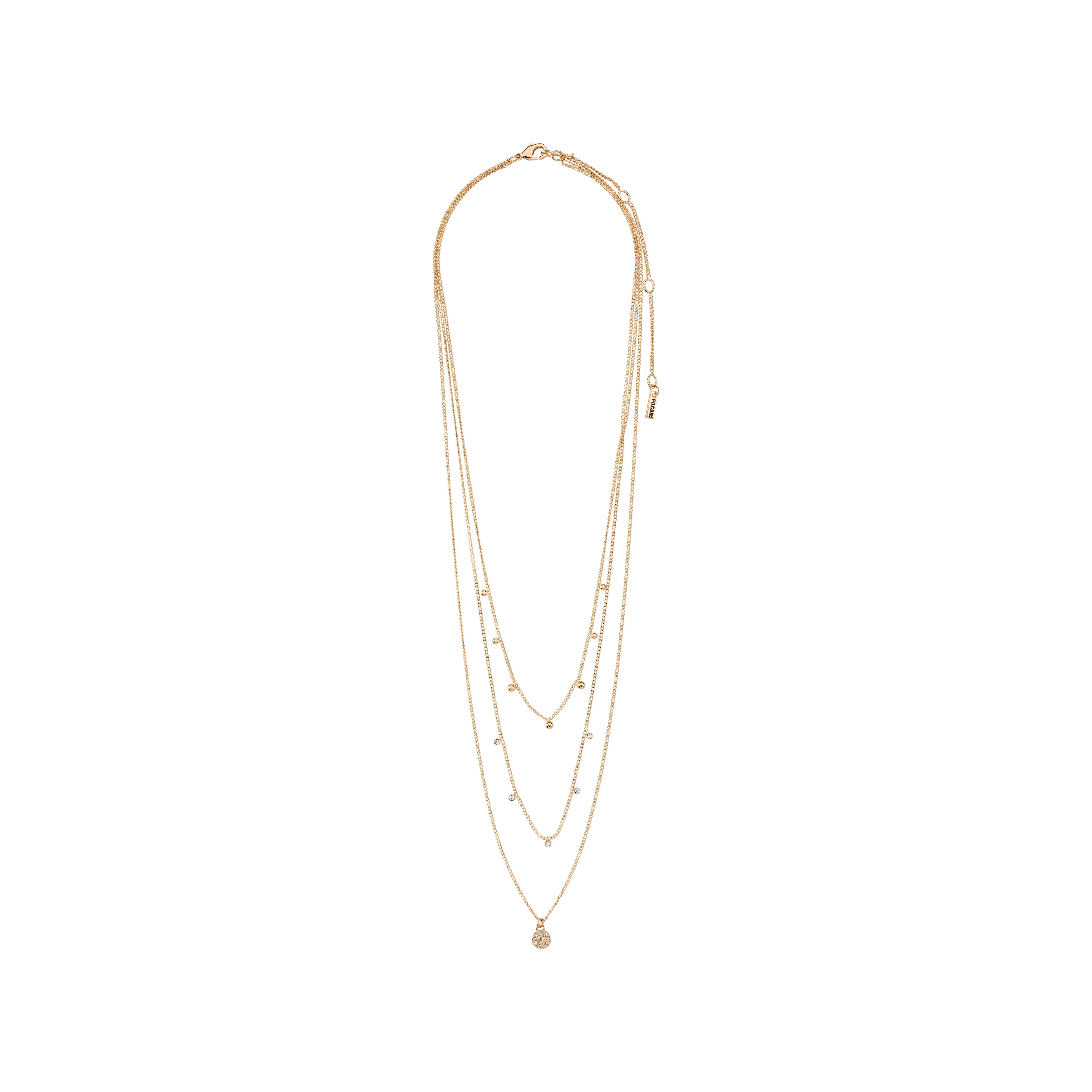 CHAYENNE crystal necklace rosegold-plated