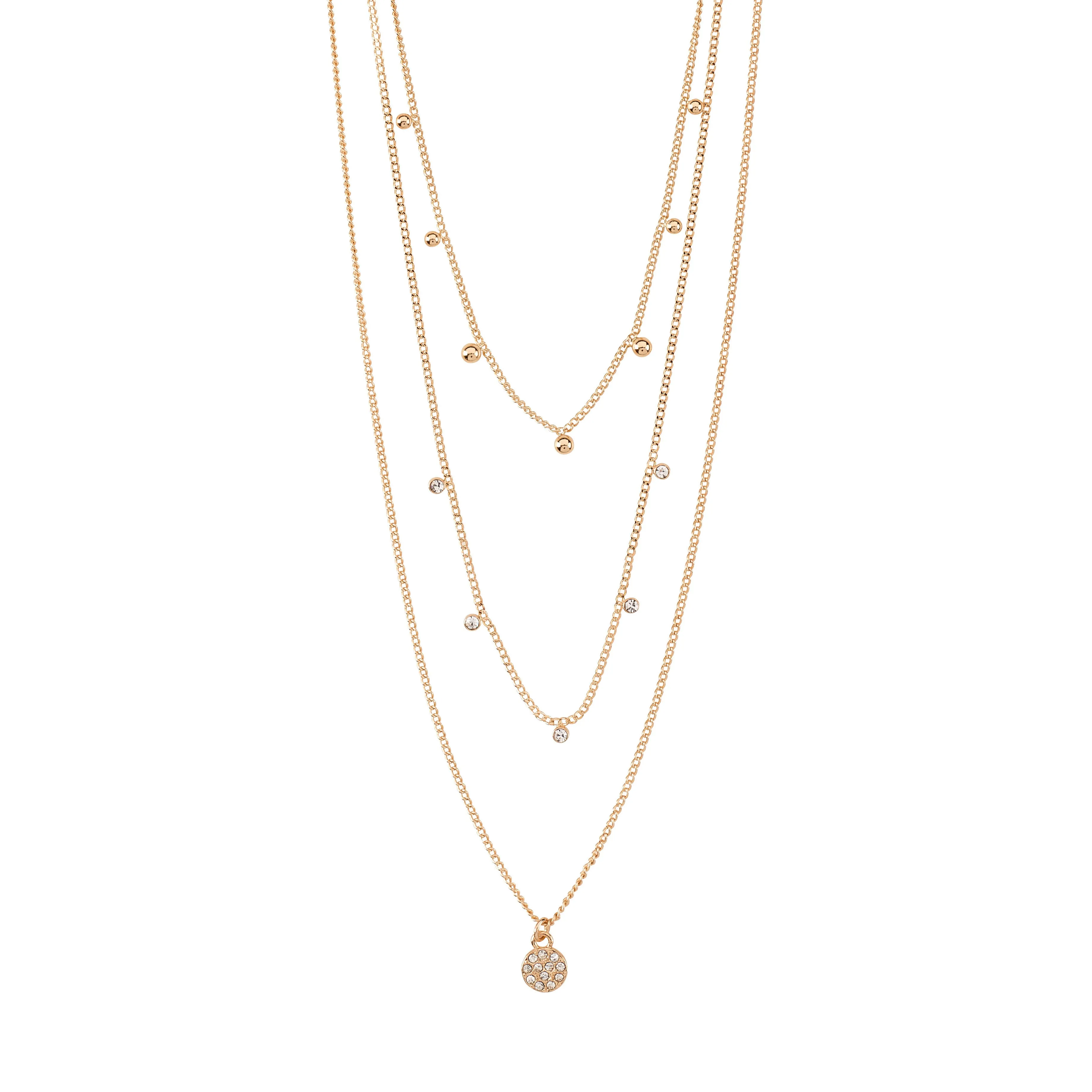 CHAYENNE crystal necklace rosegold-plated