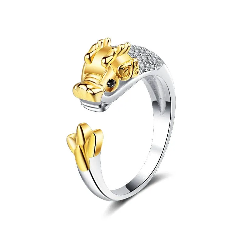 Chinese Zodiac Animal Rings Sterling Silver Sparkly!