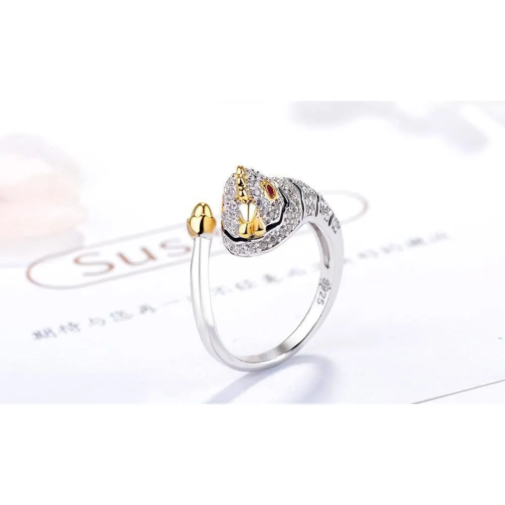Chinese Zodiac Animal Rings Sterling Silver Sparkly!