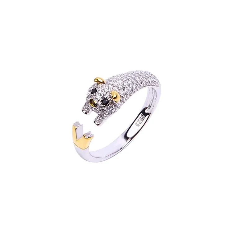 Chinese Zodiac Animal Rings Sterling Silver Sparkly!