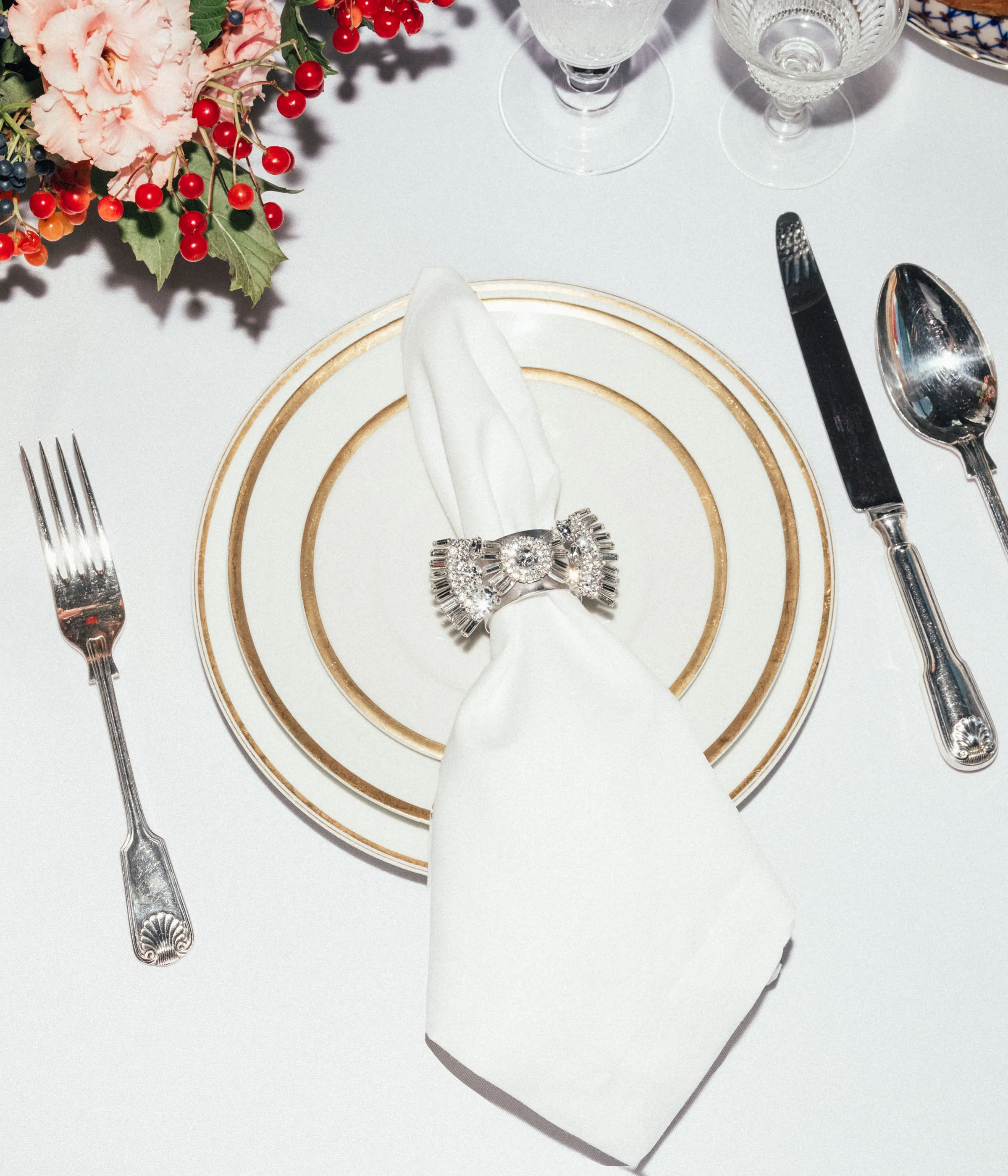 Chloe Bow Napkin Ring Set of 2