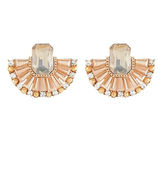 Colorful Fan Earrings