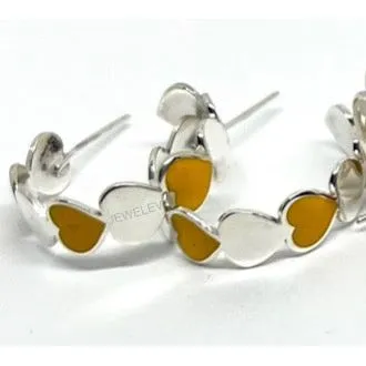 Colorful Heart Hoops