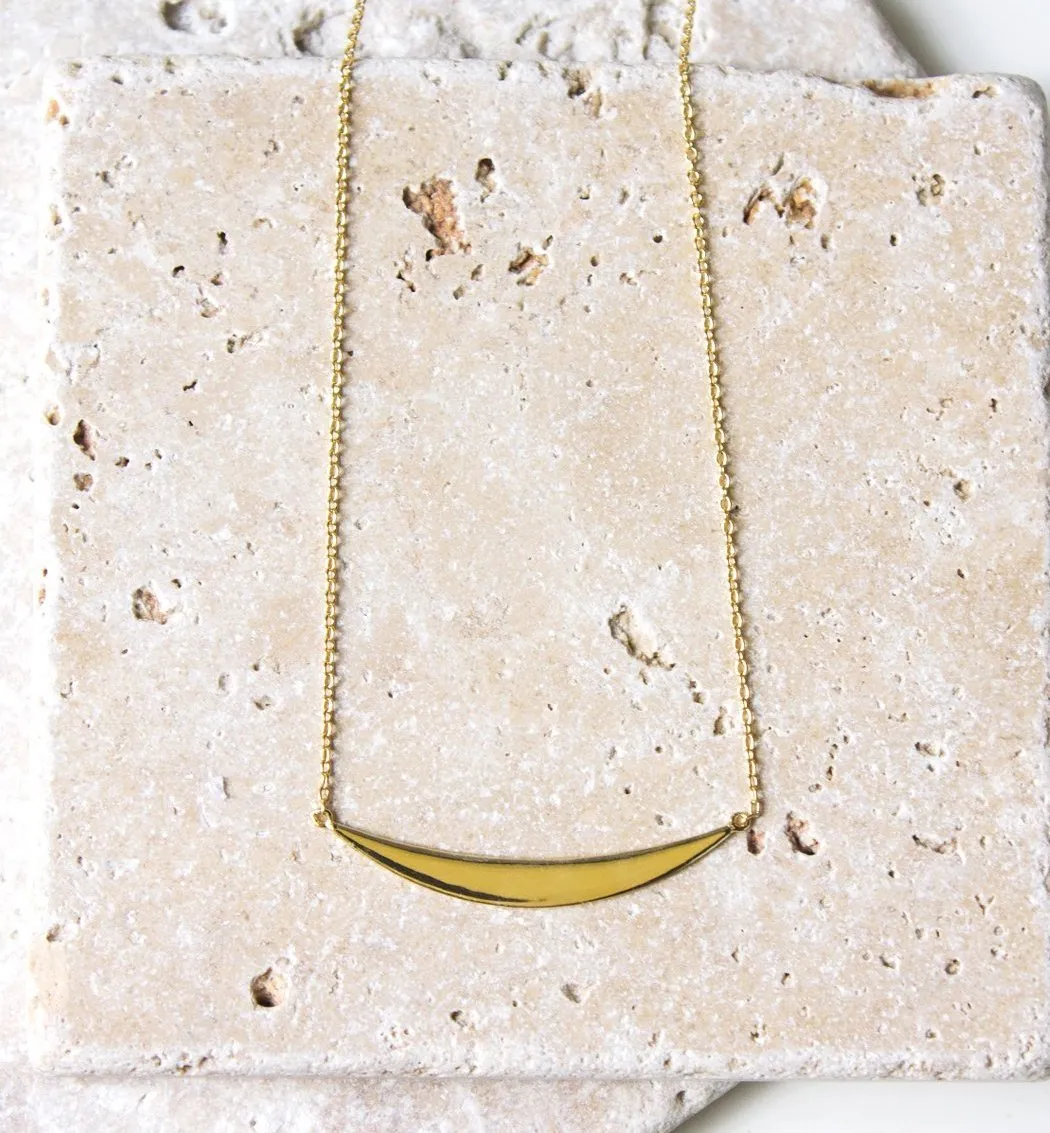 Crescent Bar Necklace