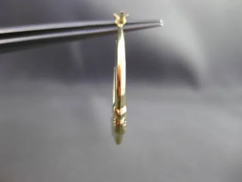 ESTATE 14K YELLOW GOLD 3D CLASSIC MILGRAIN ROMANTIC KISSING HOOP EARRINGS #24352