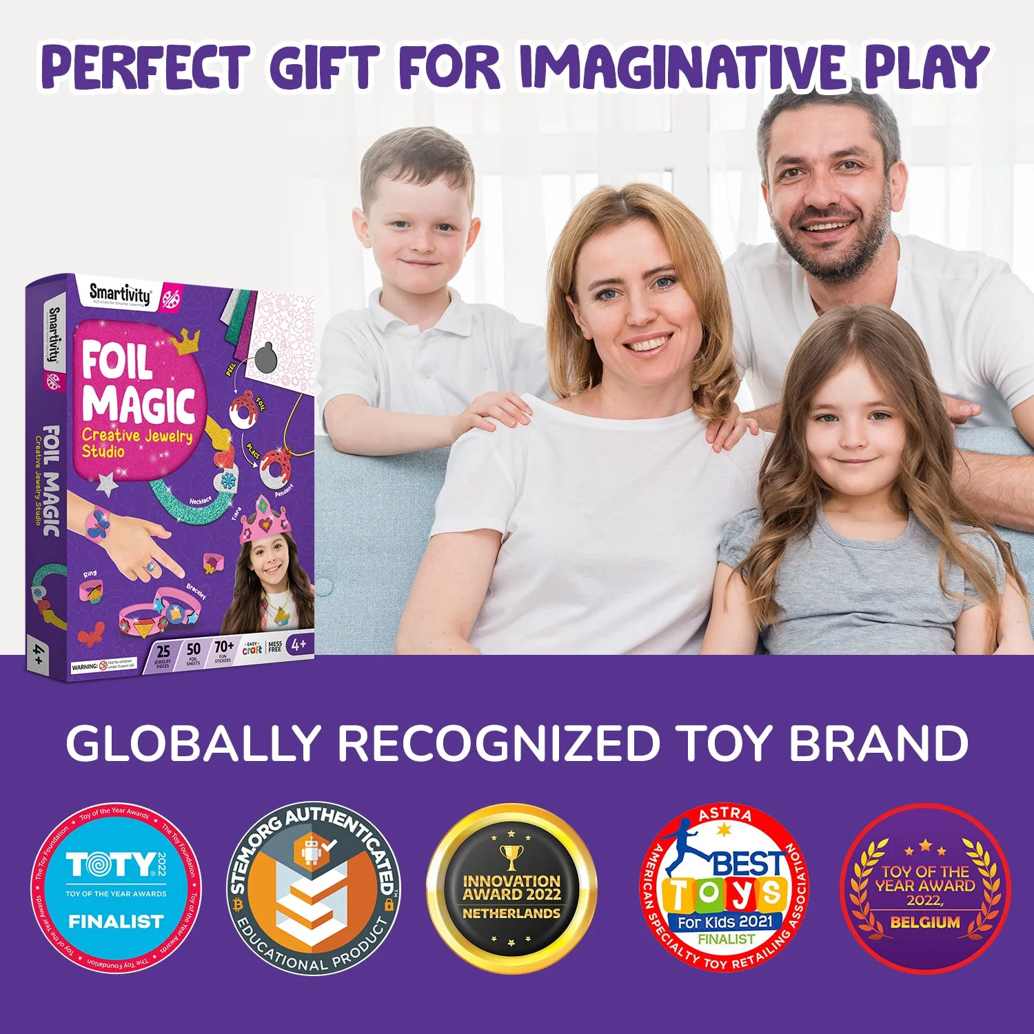 Foil Magic - Creative Jewelry Studio | 4-8 years | DIY Activity Kit