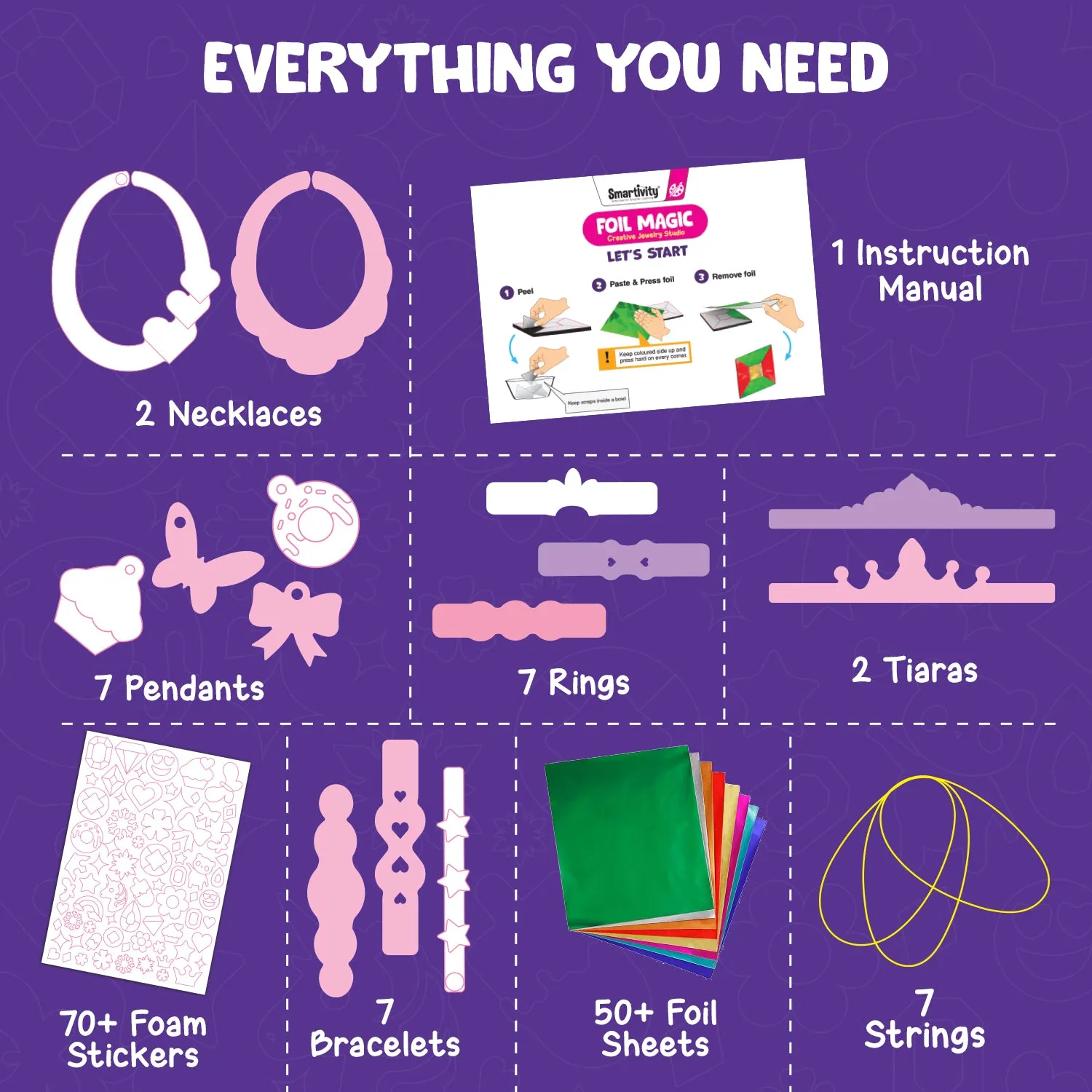 Foil Magic - Creative Jewelry Studio | 4-8 years | DIY Activity Kit