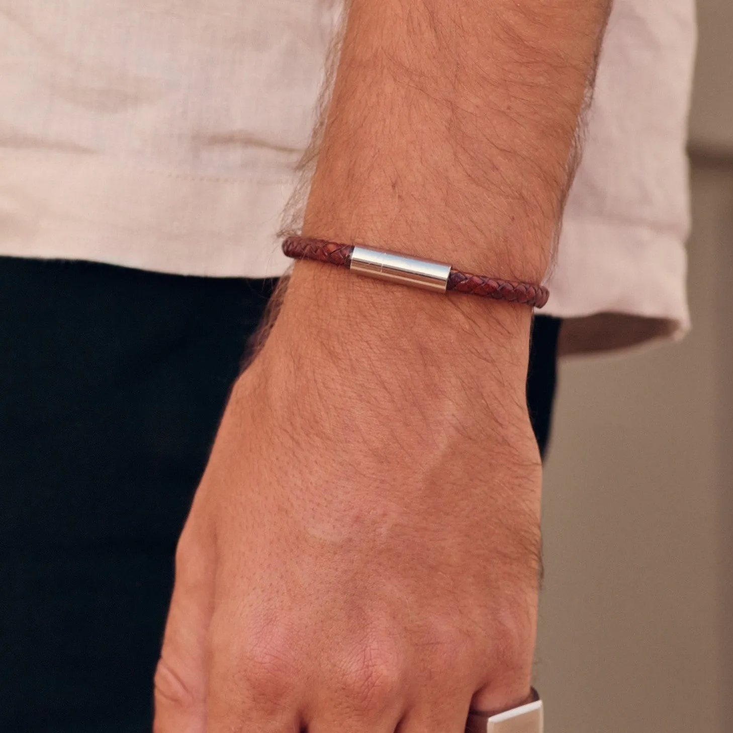 Franky Leather Bracelet Brown
