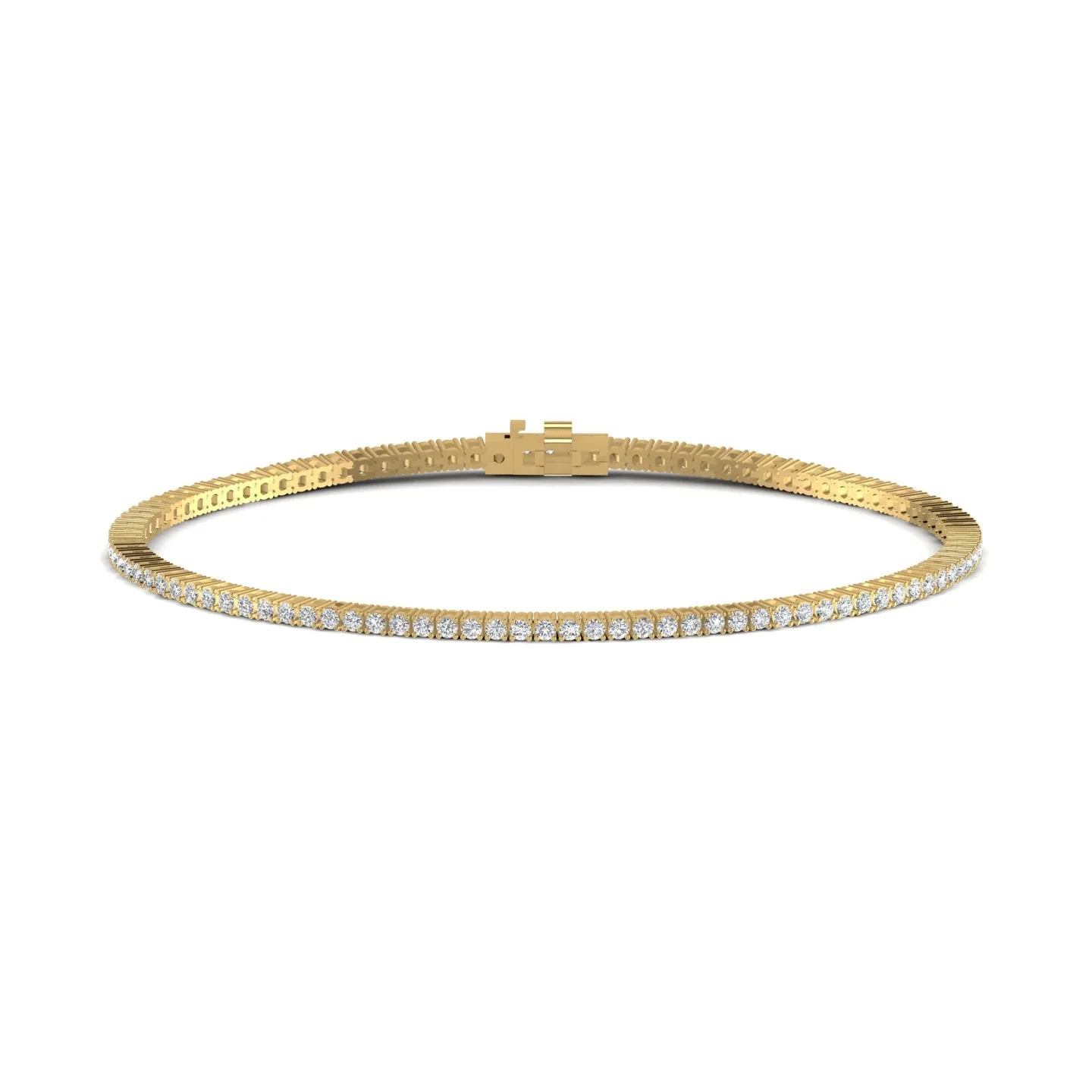 Gleaming 1.62CT Diamond Tennis Bracelet