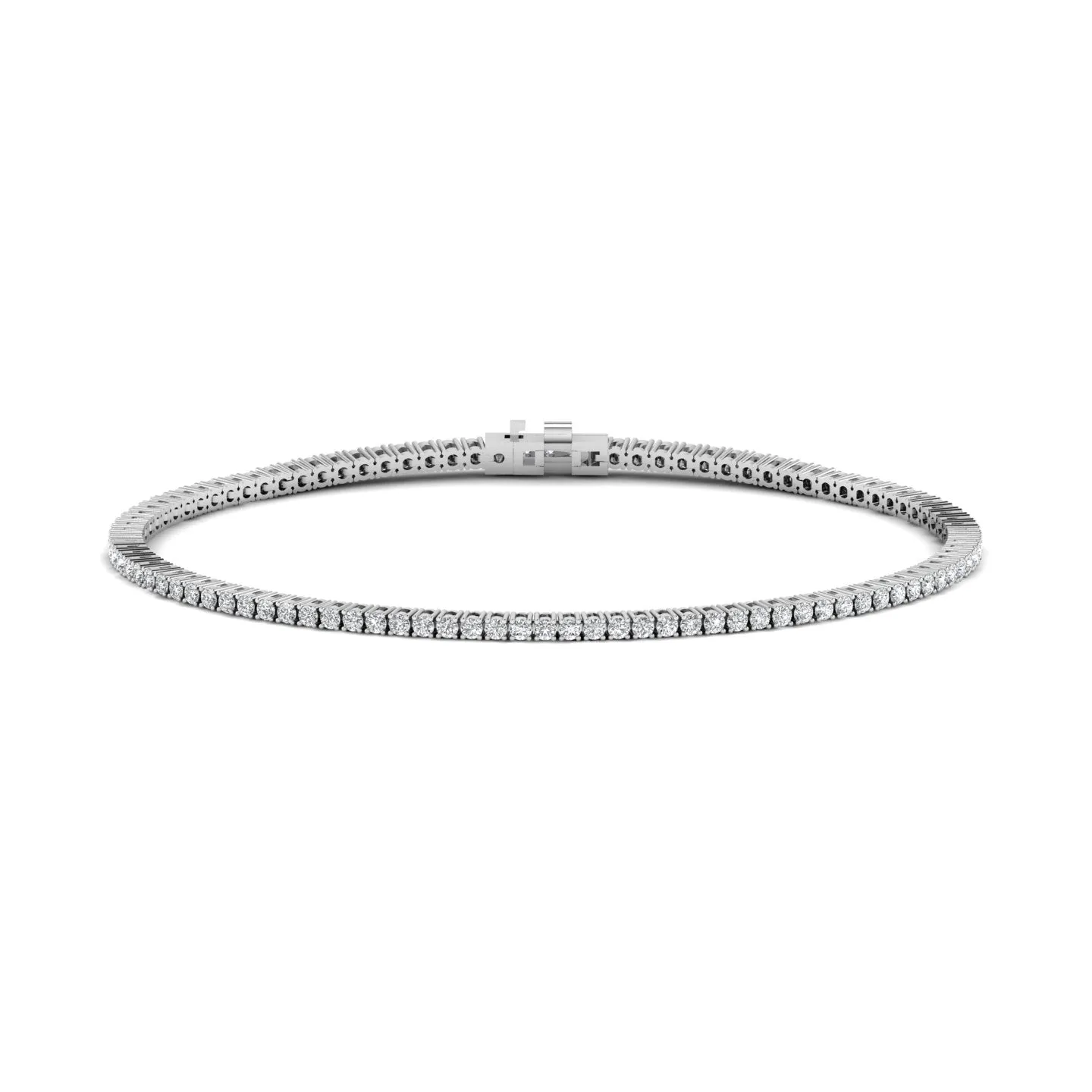 Gleaming 1.62CT Diamond Tennis Bracelet