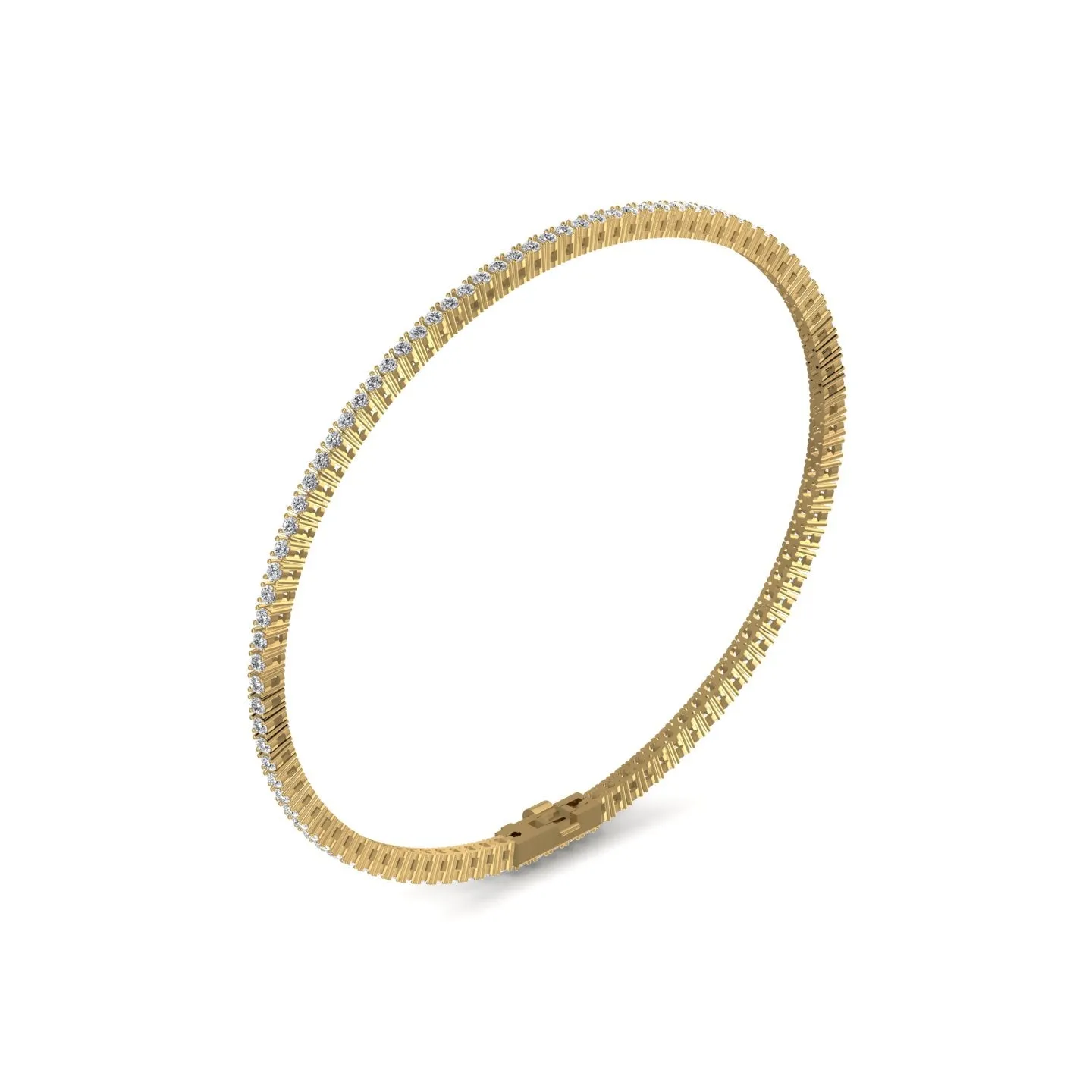 Gleaming 1.62CT Diamond Tennis Bracelet