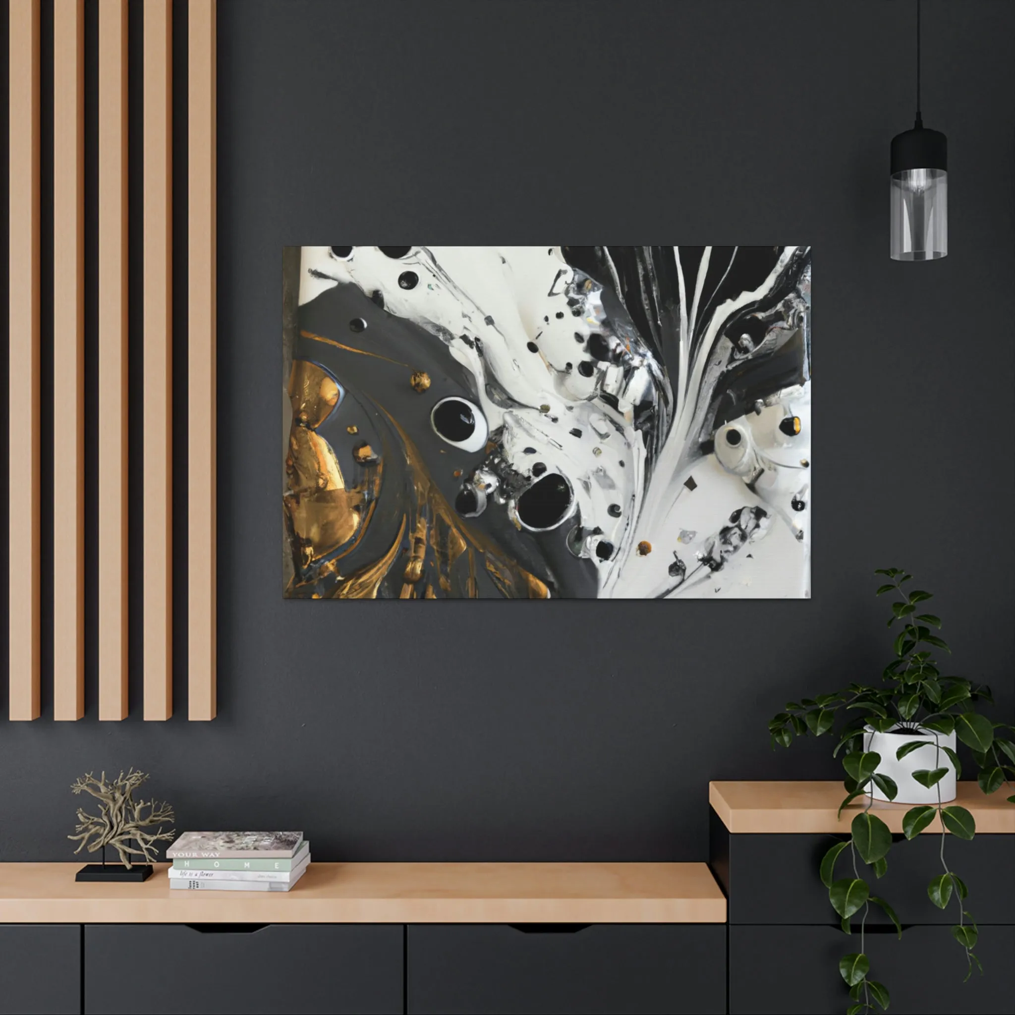 Gleaming Flow Fusion. - Canvas