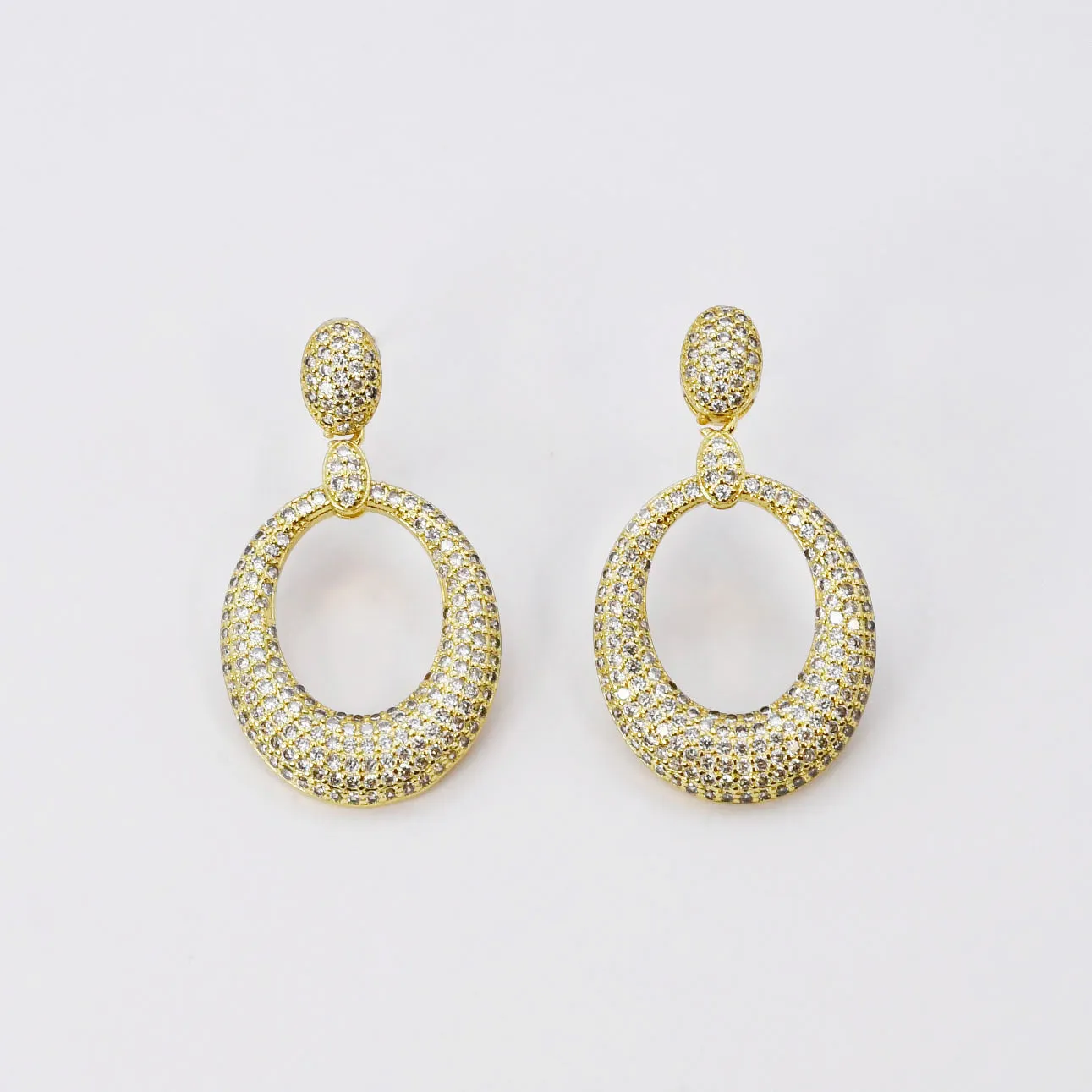 Gleaming Pave Earrings