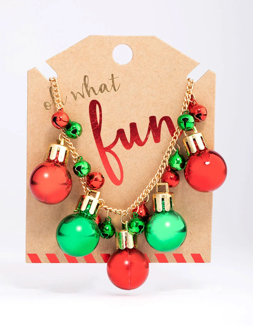 Gold Christmas Bell Necklace