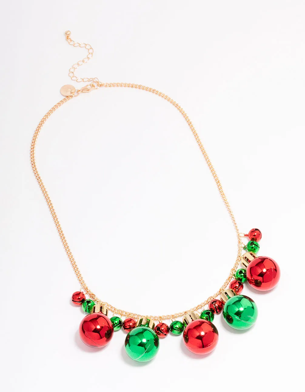 Gold Christmas Bell Necklace