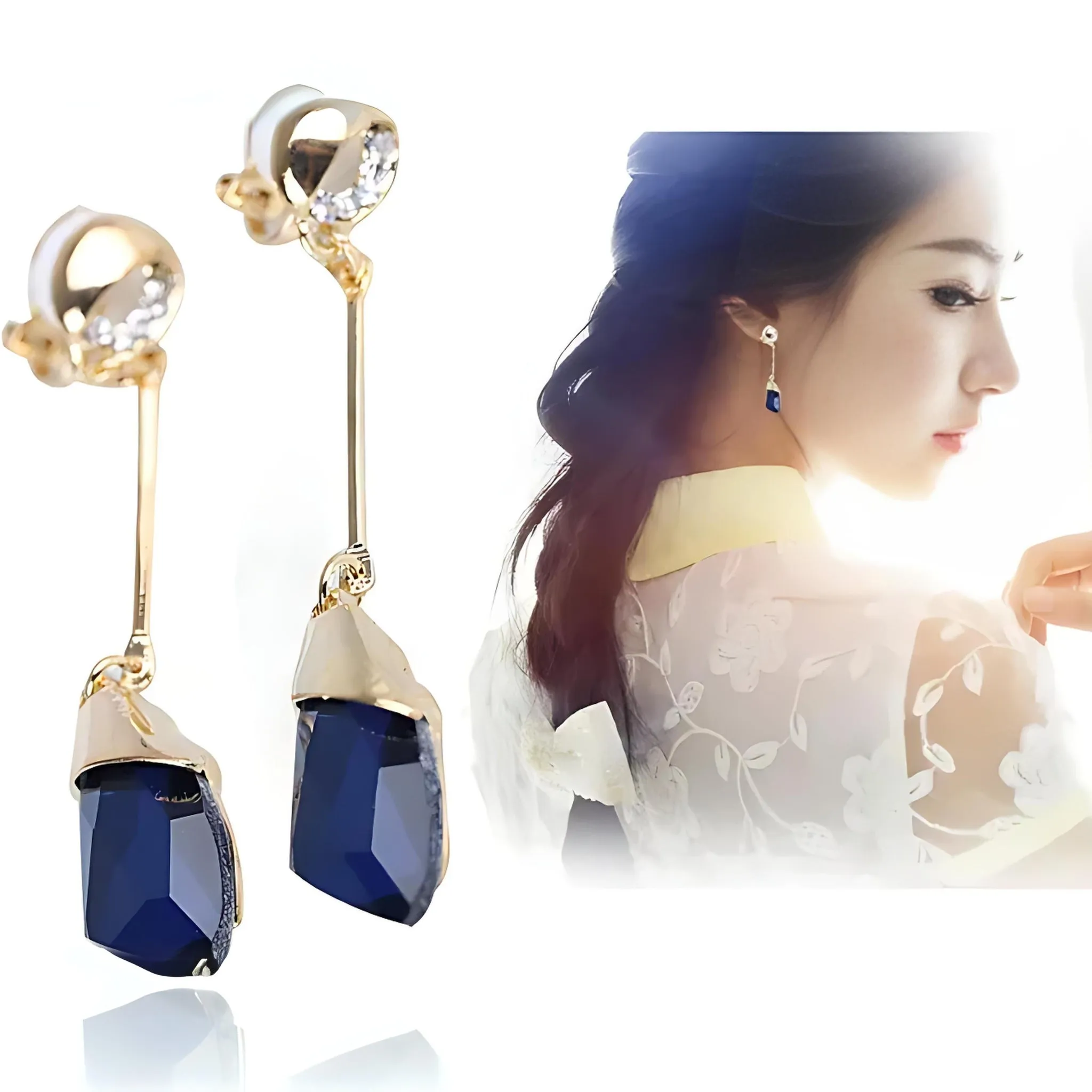 Golden Cascade Earrings