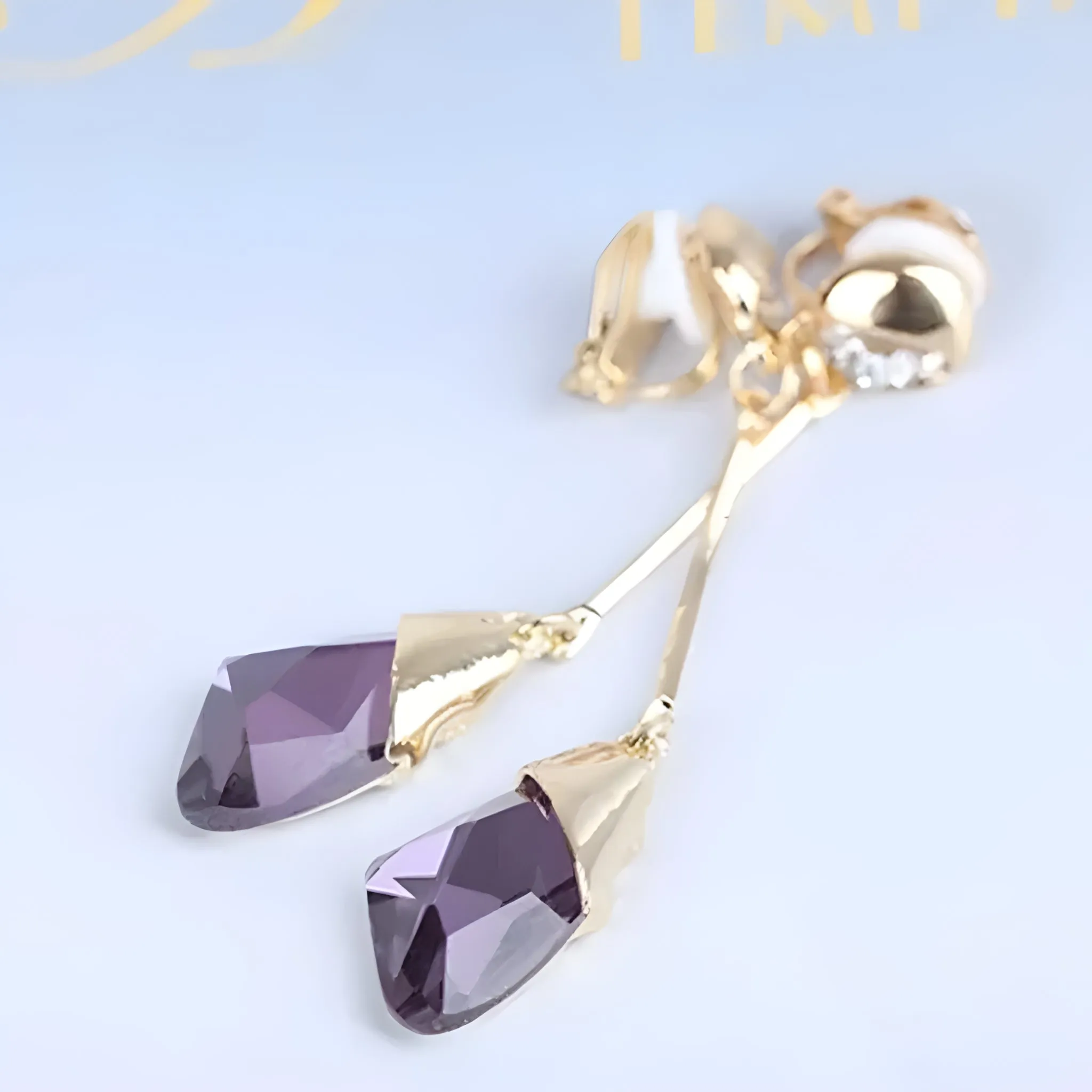 Golden Cascade Earrings