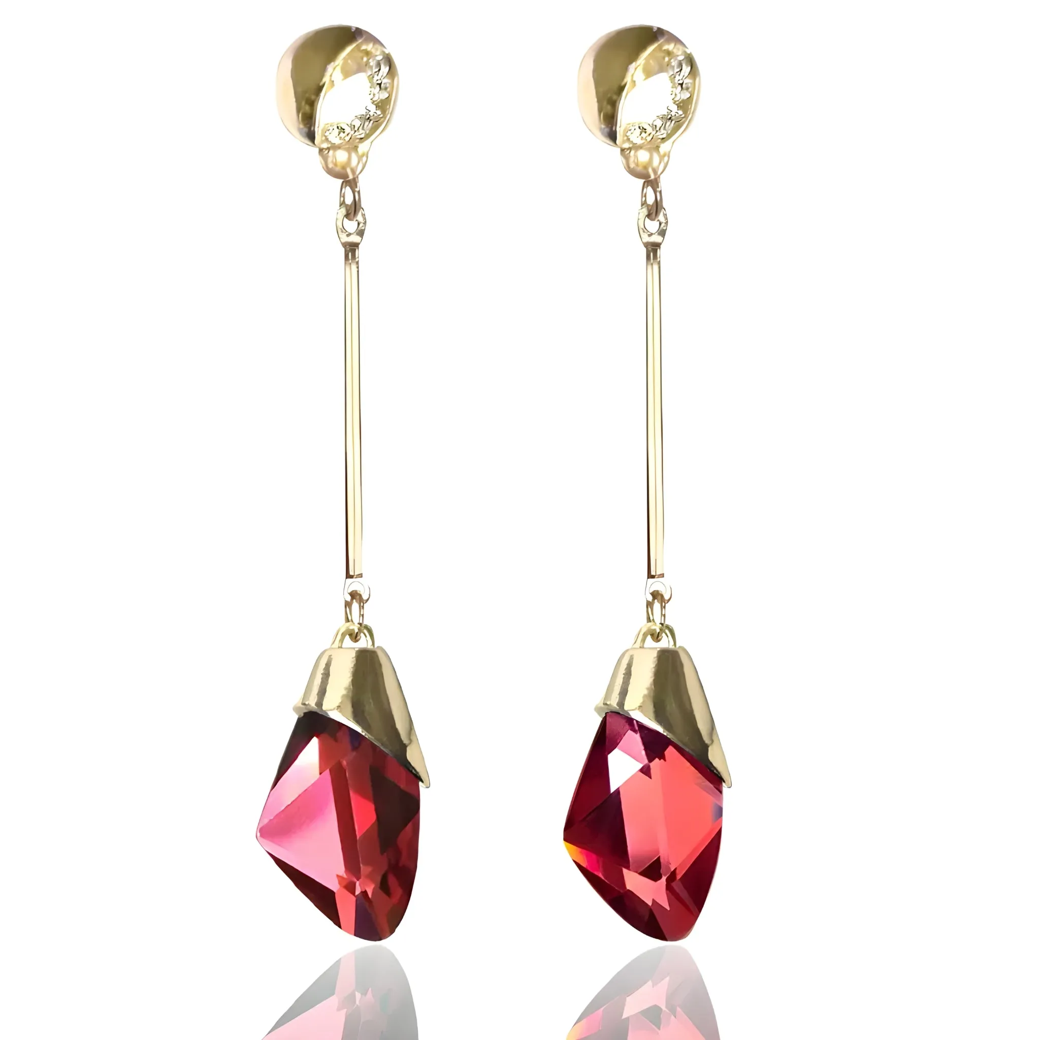 Golden Cascade Earrings