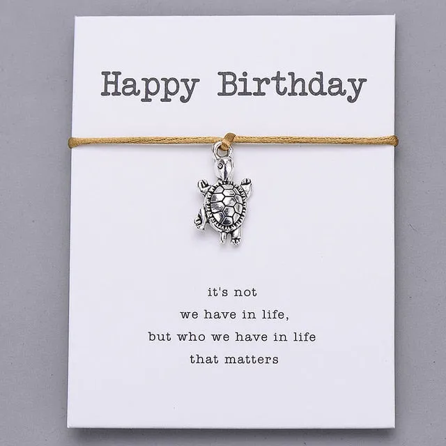 Happy Birthday Gift Bracelet for Women Men Kids