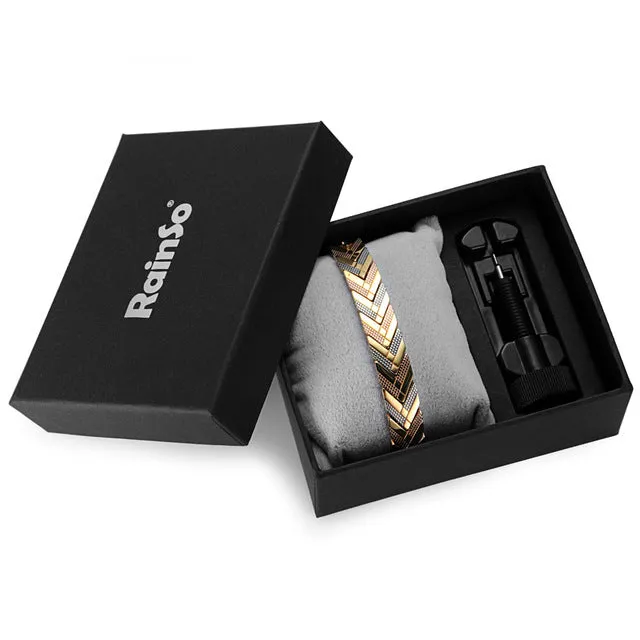 Health Magnetic Link Arrow Shape Men Bracelet
