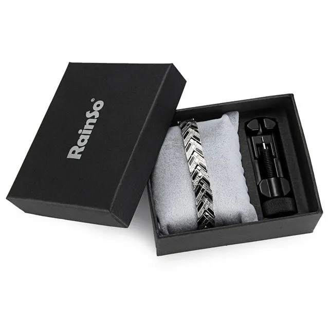 Health Magnetic Link Arrow Shape Men Bracelet