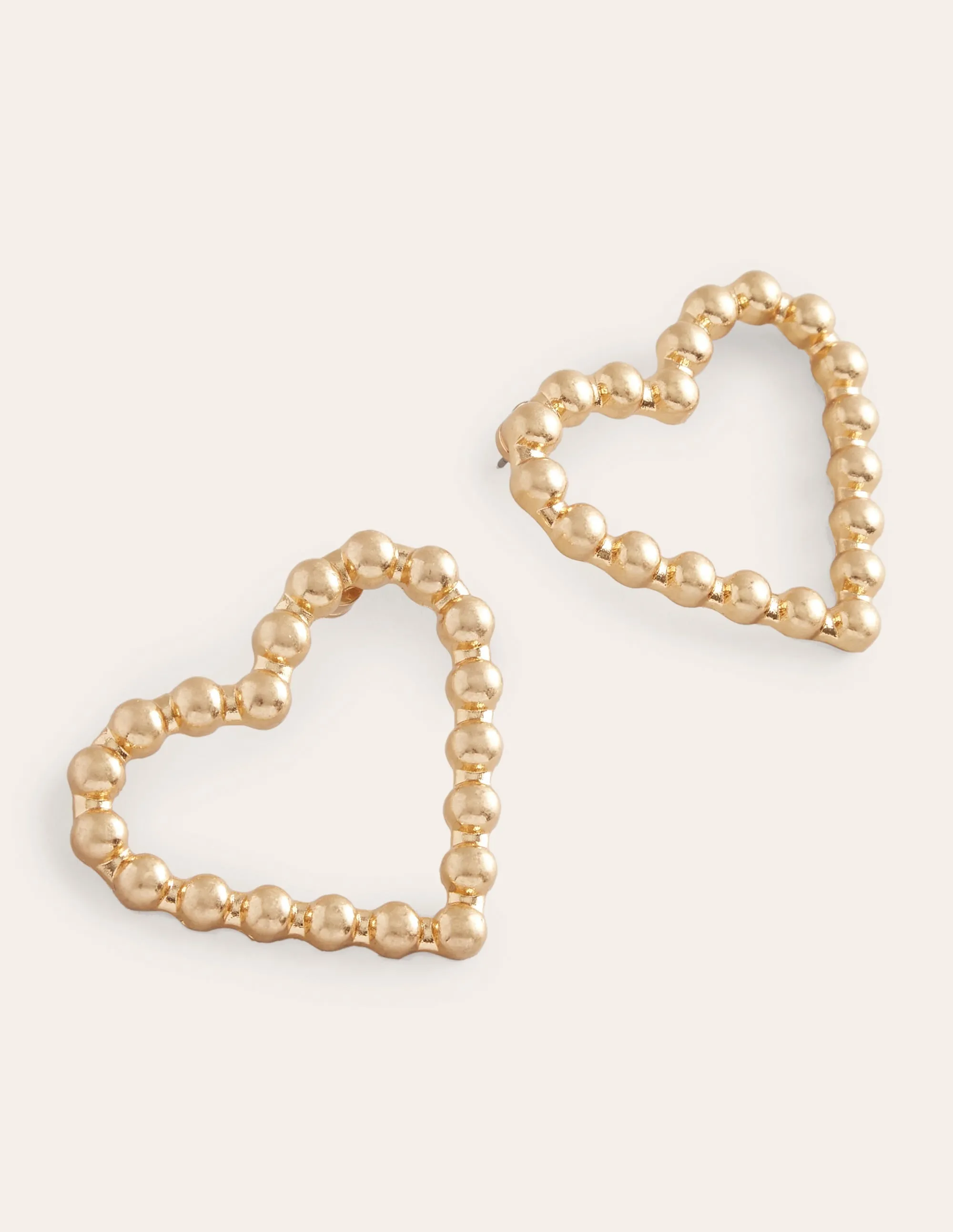 Heart Earrings-Gold