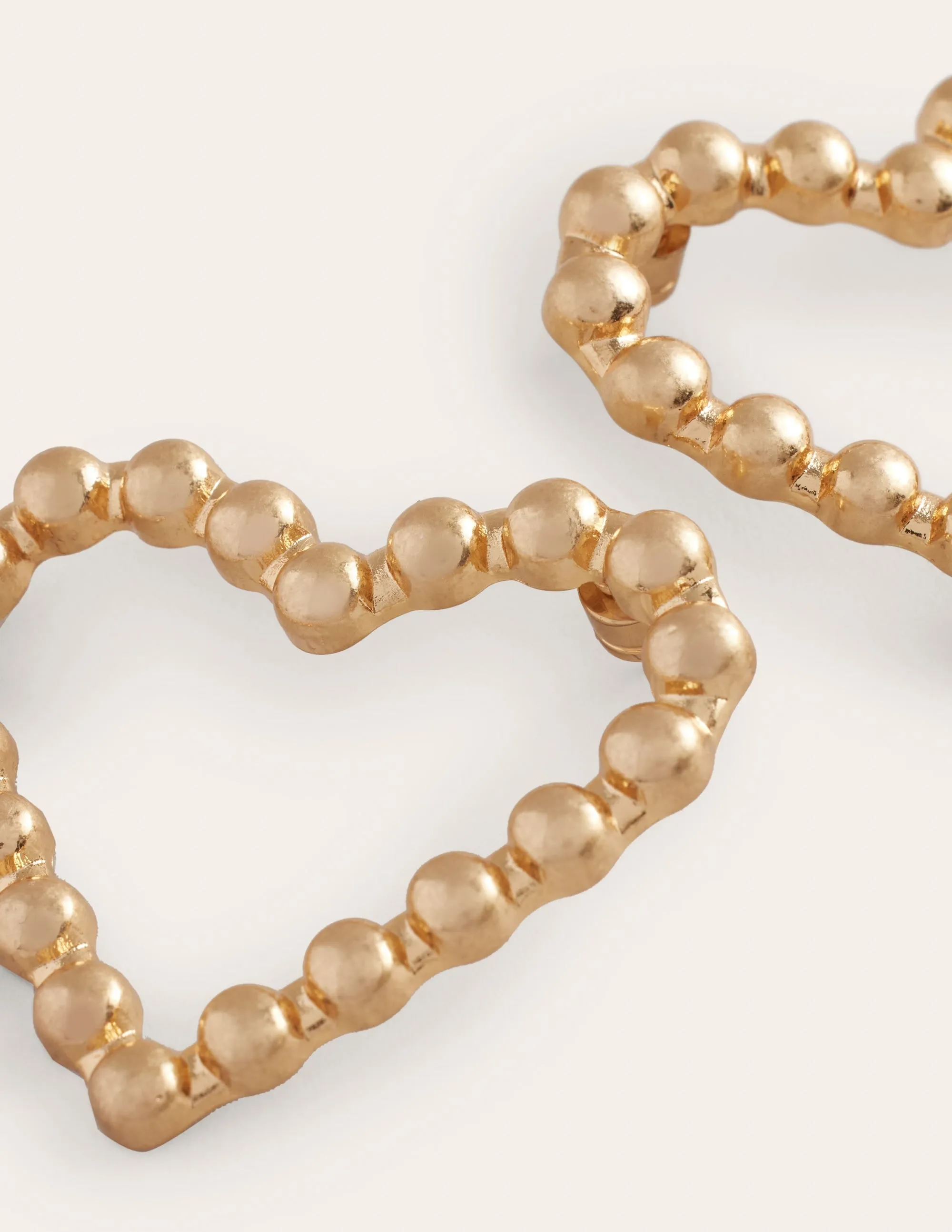 Heart Earrings-Gold