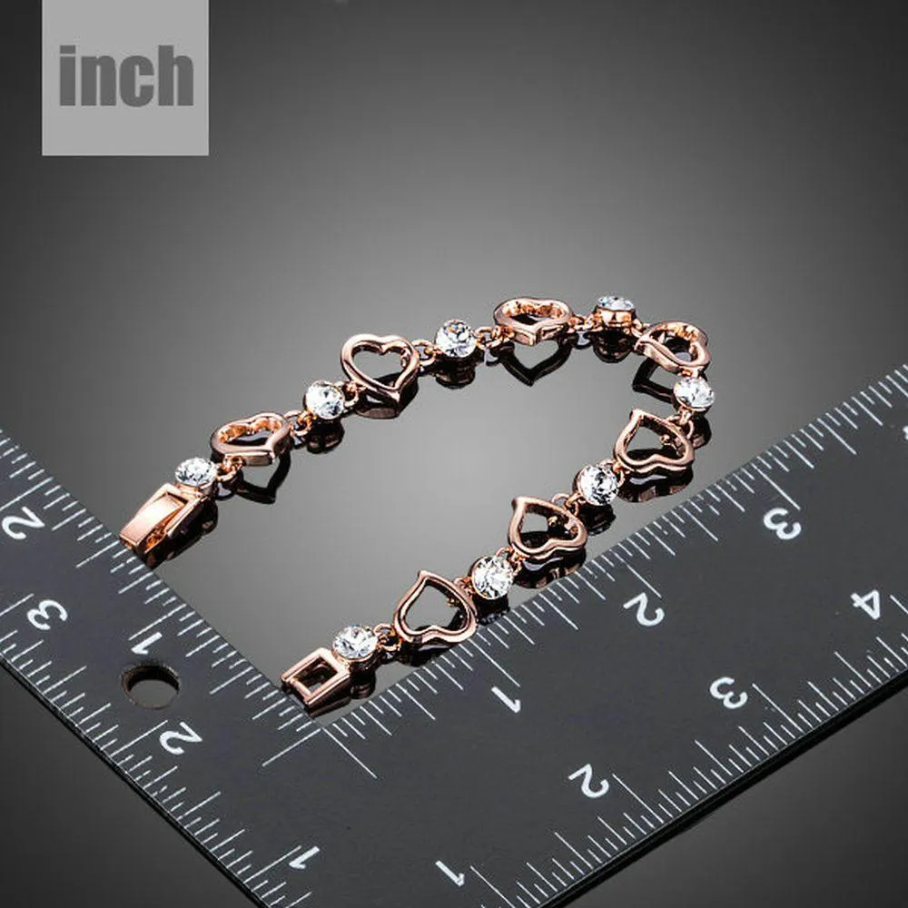 Heart Shaped Toggle Clasps Bracelet