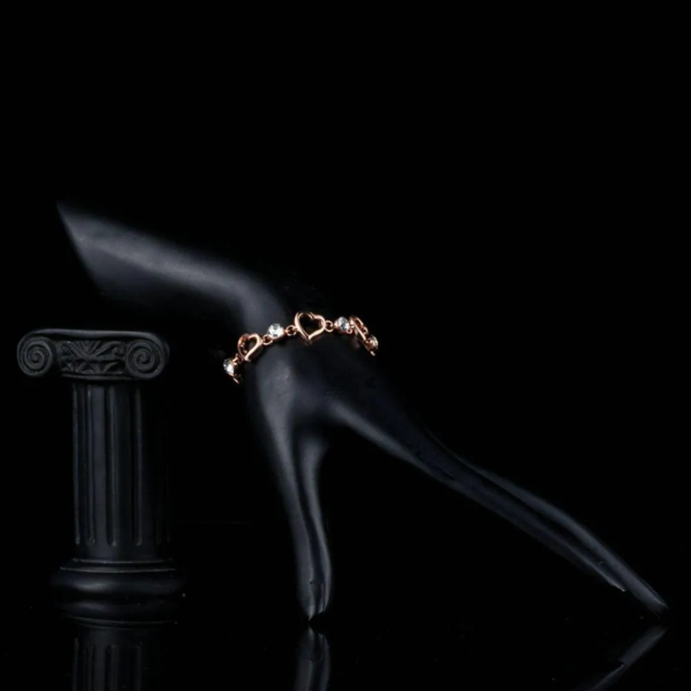 Heart Shaped Toggle Clasps Bracelet