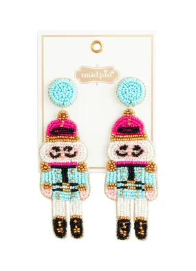 Holiday Beaded Earrings NC by Mud Pie