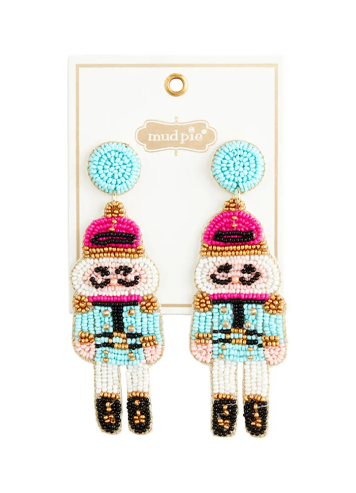 Holiday Beaded Earrings NC by Mud Pie