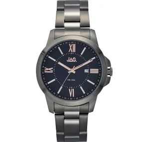 Jag Gunmetal Grey Black Dial Men's Watch J2157A