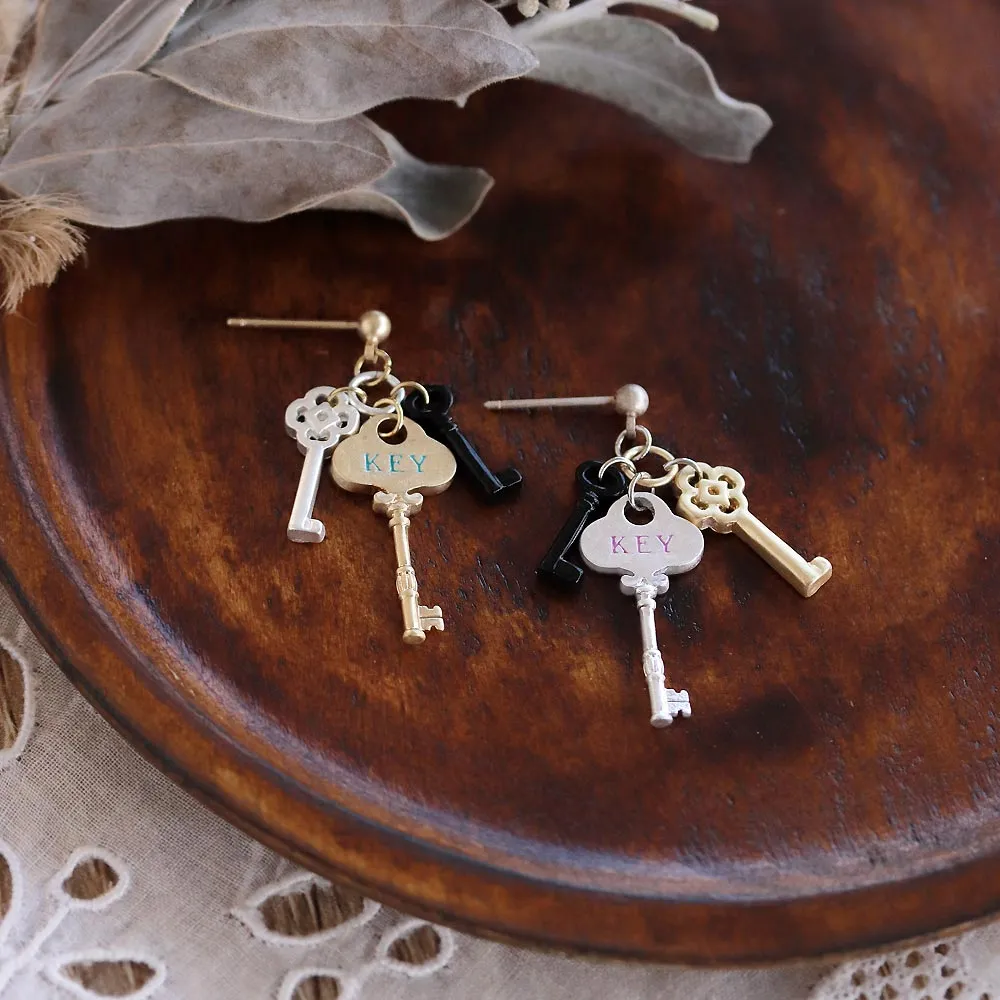 Key Bundle Drop Earrings