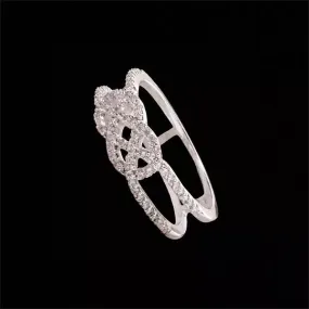 Ladies Silver Celtic Knot Ring  Size 9