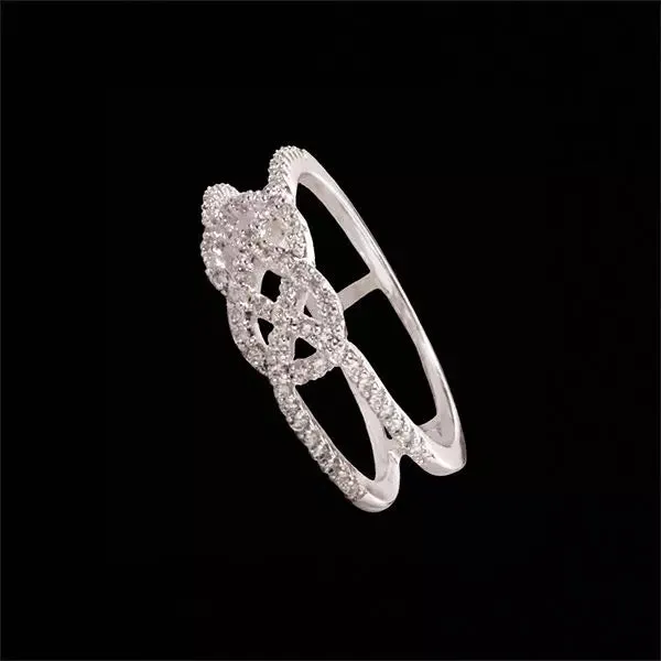 Ladies Silver Celtic Knot Ring  Size 9