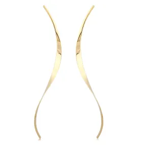 Long Twist Curve Earrings